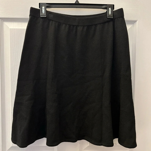 St. John Caviar Santana Knit Tulip Skirt 12 - Picture 1 of 3